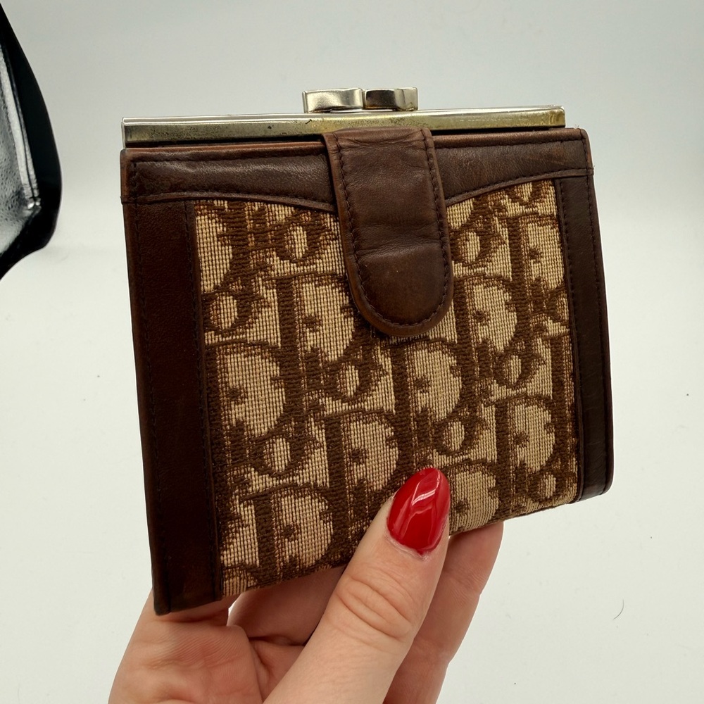 Vintage Diorissimo Pattern French Wallet